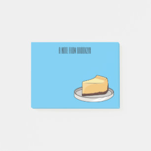 Bloco De Notas Ilustração de desenho animado de Cheesecake