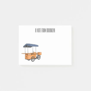 Bloco De Notas Ilustração de desenho animado de comida de bicicle