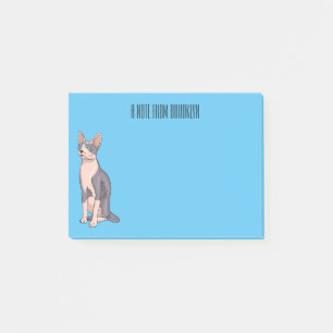 Bloco De Notas Ilustração de desenho animado de gato esphynx