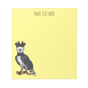 Bloco De Notas Ilustração de desenho animado de Harpy eagle