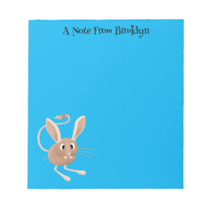 Bloco De Notas Ilustração de desenho animado de jerboa fofo de or