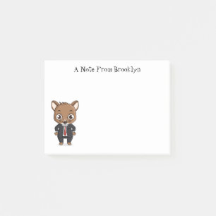 Bloco De Notas Ilustração de desenho animado de rato bonito