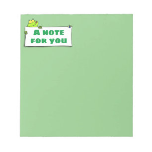 Bloco De Notas Ilustração de desenho animado de sinal verde de 
