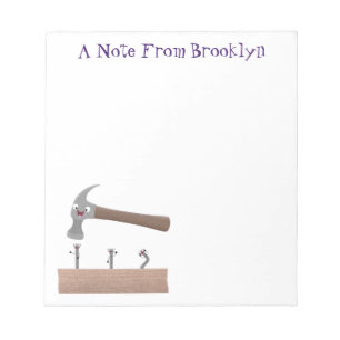 Bloco De Notas Ilustração de desenho animado, engraçada e de mart