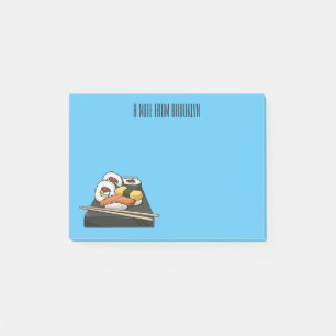 Bloco De Notas Ilustração de desenho animado Sushi