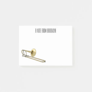 Bloco De Notas Ilustração de desenho animado Trombone