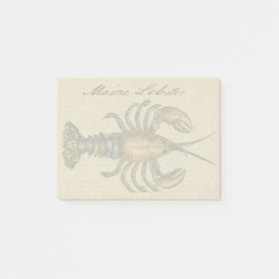 Bloco De Notas Ilustração de Lagosta Madeira Antica
