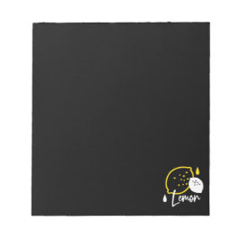 Bloco De Notas Ilustração de Limão de abstrato - Citrinos frescos