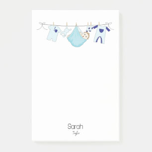 Bloco De Notas Ilustração de Linha de Fechamento Azul em Branco M