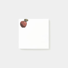 Bloco De Notas Ilustração de maçã vermelha