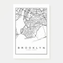 Bloco De Notas Ilustração de Mapa do Brooklyn