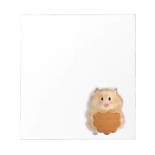 Bloco De Notas Ilustração de personagem de hamster engraçado