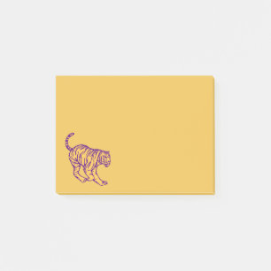 Bloco De Notas Ilustração de Tigre de Gato Selvagem de Stripes Ro