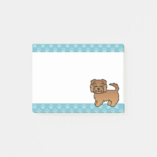 Bloco De Notas Ilustração do Cão-de-Cartoon Vermelho Norfolk Terr