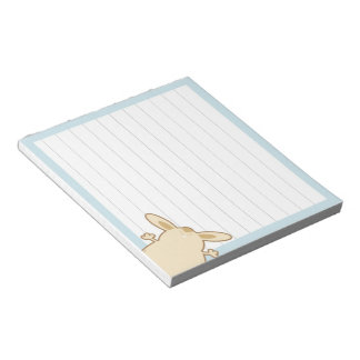 Bloco De Notas Ilustração do coelho de desenho animado