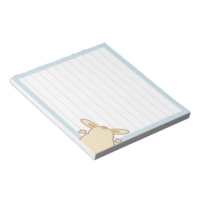 Bloco De Notas Ilustração do coelho de desenho animado (Inclinado)