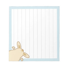 Bloco De Notas Ilustração do coelho de desenho animado