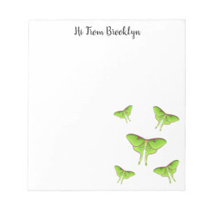 Bloco De Notas Ilustração do desenho animado de Luna Moth