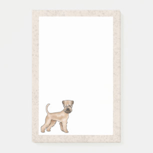 Bloco De Notas Ilustração Fofa do Cão Terrier de Capa Macia Doura