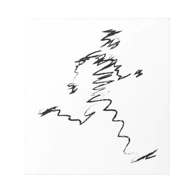 Bloco De Notas Ilustração legal do Runner (Frente)