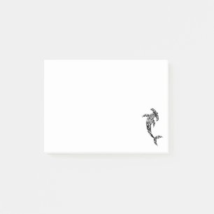 Bloco De Notas Ilustração tribal do tubarão de Hammerhead