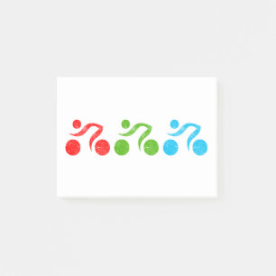 Bloco De Notas Ilustrador de bicicleta divertida