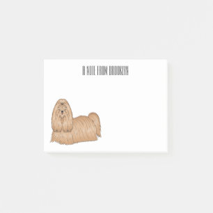 Bloco De Notas Imagem de desenho animado de cabelos longos Shih t