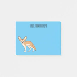 Bloco De Notas Imagem de desenho animado de fennec fox