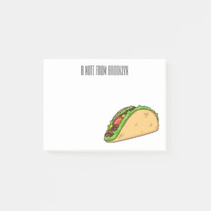 Bloco De Notas Imagem de desenho animado do Taco