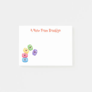 Bloco De Notas Imagem de desenhos animados de macarões engraçados
