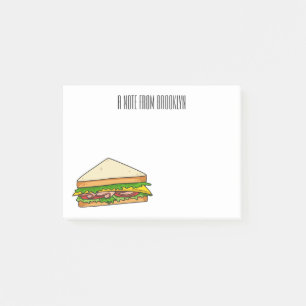 Bloco De Notas Imagem de desenhos em Sandwich