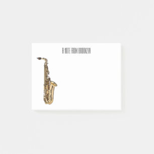 Bloco De Notas Imagem de desenhos saxofônicos