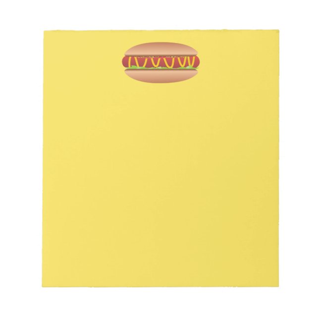 Bloco De Notas Imagem do Hotdog (Frente)