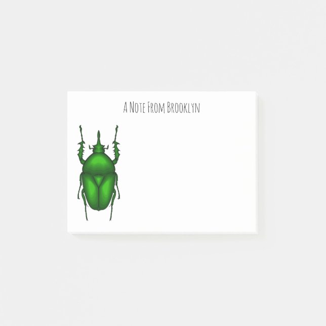 Bloco De Notas Imagem do inseto Mecynorhina torquata (Frente)