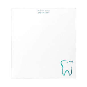 Bloco De Notas Imagem Médica de Odontologia Dentária Empresarial