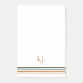 Bloco De Notas Imagem Retrora Chic Monograma