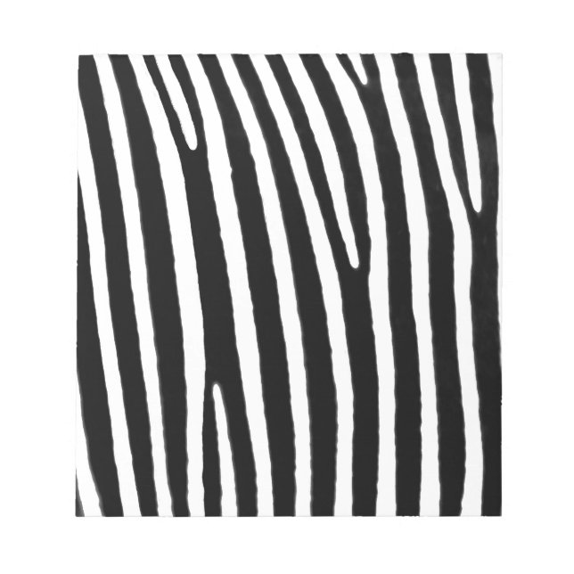 Bloco De Notas Impressão animal zebra (Frente)