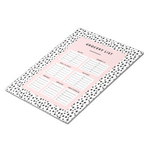 Bloco De Notas Impressão Dalmático Lista de produtos agrícolas