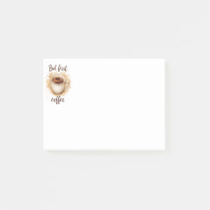 Bloco De Notas Impressão de Arte para Café de Aquarela - Mas Prim