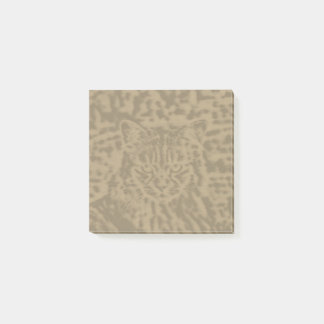 Bloco De Notas Impressão de leopardo de gato 3 x 3