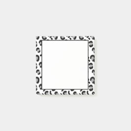 Bloco De Notas Impressão de Leopardo de Neve Nota adesiva