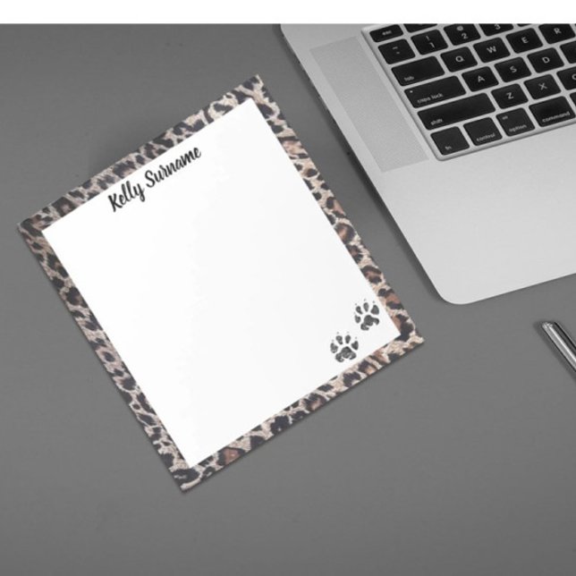 Bloco De Notas Impressão de pata! Tema de Cat Pad de anotação per (Criador carregado)