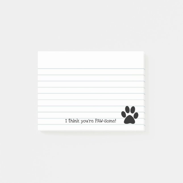 Bloco De Notas Impressão de Paw Paw (Frente)