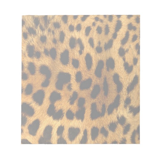 Bloco De Notas Impressão de peles de leopardo (Frente)
