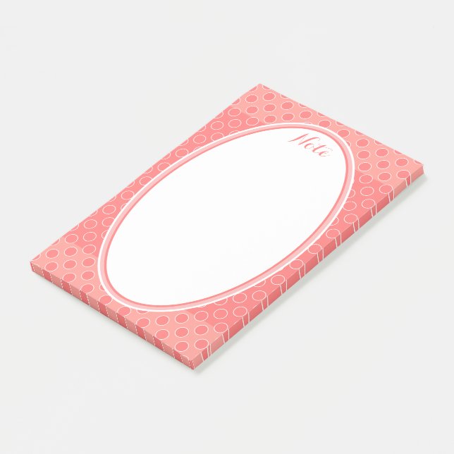 Bloco De Notas Impressão Design bolinhas (Inclinado)