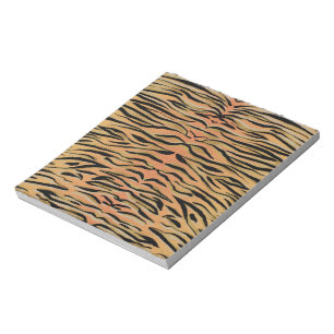Bloco De Notas Impressão em na moda Black Dourado Tigre Animal