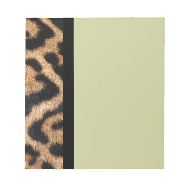 Bloco De Notas Impressão Fotográfica de Pelo de Jaguar (Frente)