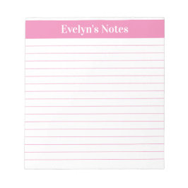 Bloco De Notas Impressão Grande Rosa claro de  de Tendência Moder