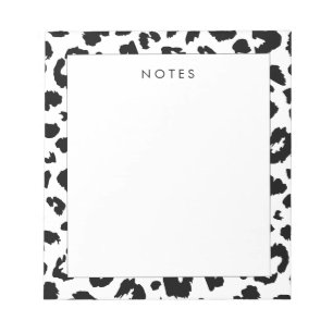 Bloco De Notas Impressão-leopardo personalizável