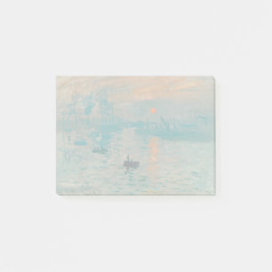 Bloco De Notas Impressão monet impressionista da classe sunrise